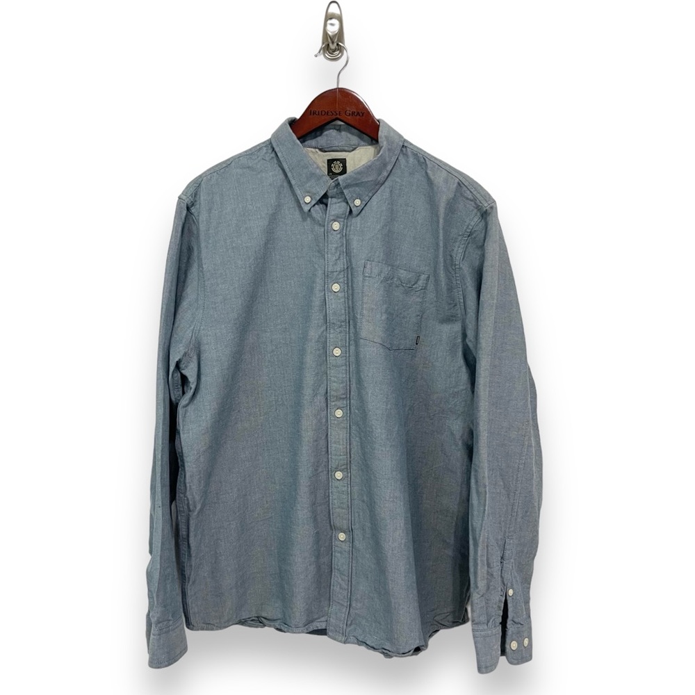 Element- Light Blue Chambray Button Down Shirt Si… - image 1